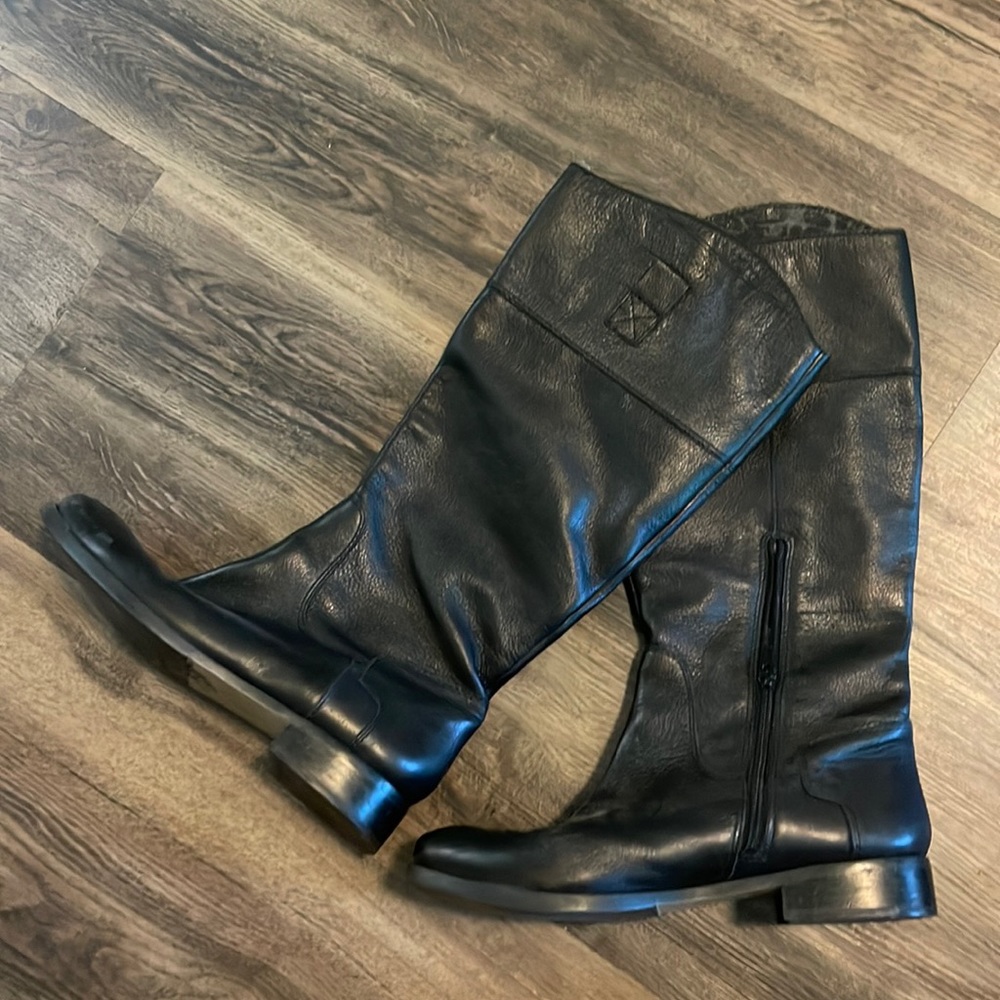 Nine West Black Leather Boots